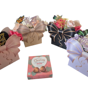 Mother’s Day Ribbon Box Bouquet with Guylian Chocolates