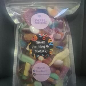 Pick n mix customised with thank you teacher stickers.